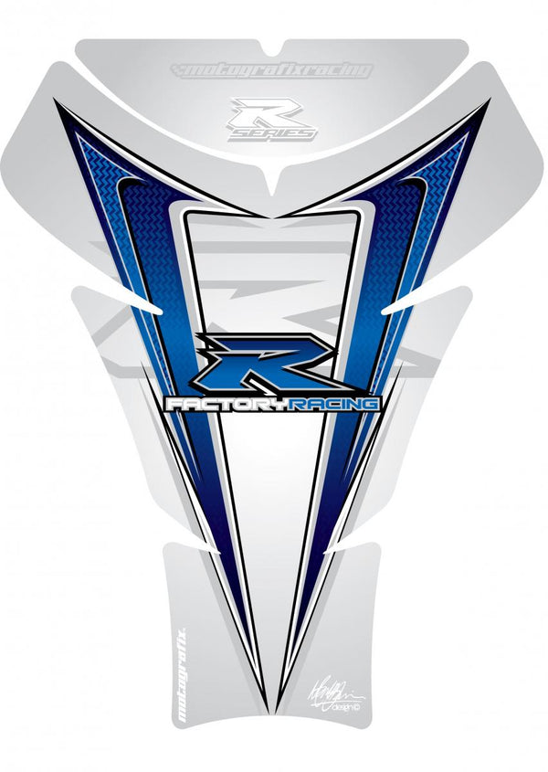 Protezione del serbatoio 05-08 GSXR 1000/06-15 GSXR 600 750 argento/bianco