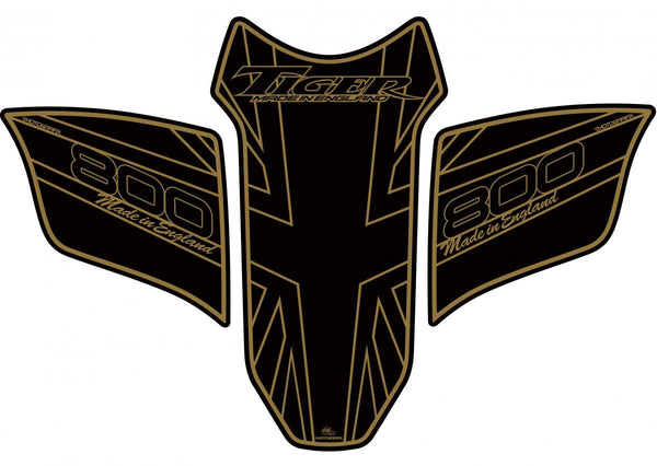 Protezione del serbatoio 2010-16 Tiger 800 nero/oro