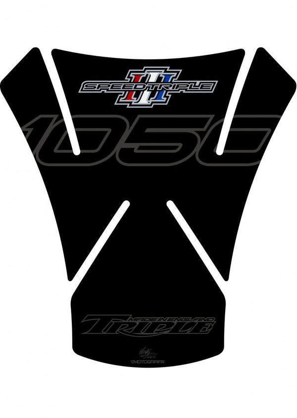 Protezione del serbatoio 05-16 velocità tripla 1050 nero