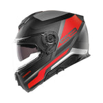 Sidovy av Schuberth Integral Mc-Hjälm S3 Daytona Svart/Röd med modern grafik och avancerad ventilationssystem.