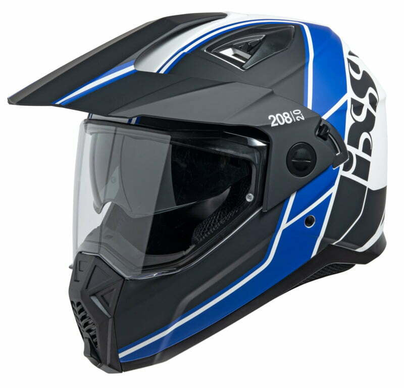 Ixs Adventure MC Helmet 208 2.0 Black /White /Blue