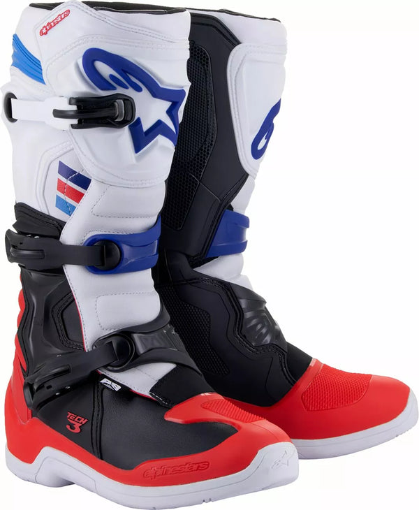 Alpinestars (MX) Boot Tech3 WT/RD/BL 7 2013018-2307-7