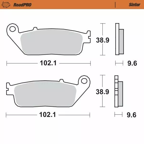 Moto-master Brake Pad Pad Sinter Front 404001