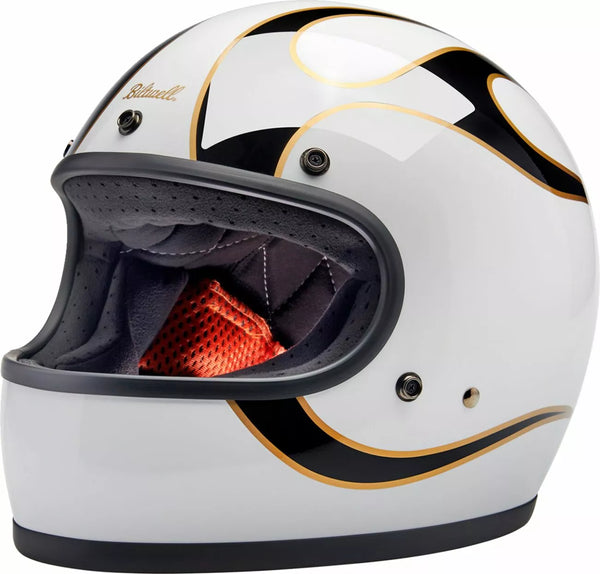 BILTWELL Helmet Gringo W/B FLAM MD 1002-561-503