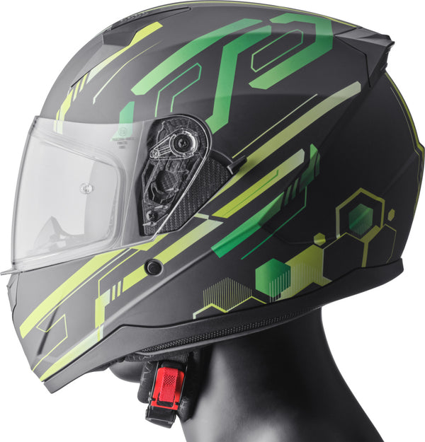 Celmetto MC integrale GMS HEXAGE GREEN
