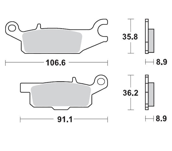 MOTO MASTER BRAKE PAD NITRO 096221