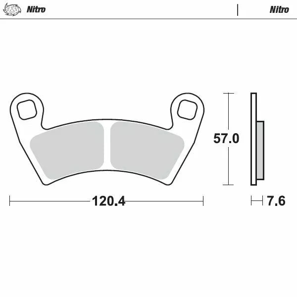 MOTO-MASTER BRAKE PAD NITRO 098421