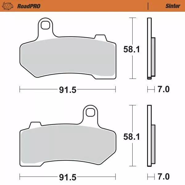 Moto-Master Brake Pad Sinter Front 412201