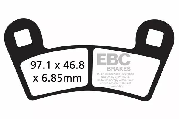 EBC Brake Pak Pad Carbon TT Dirt FA456TT