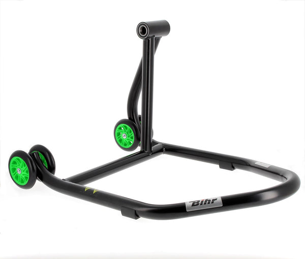 Bihr Home Track a destra a braccio singolo paddock stand Matt black green wheelsnull