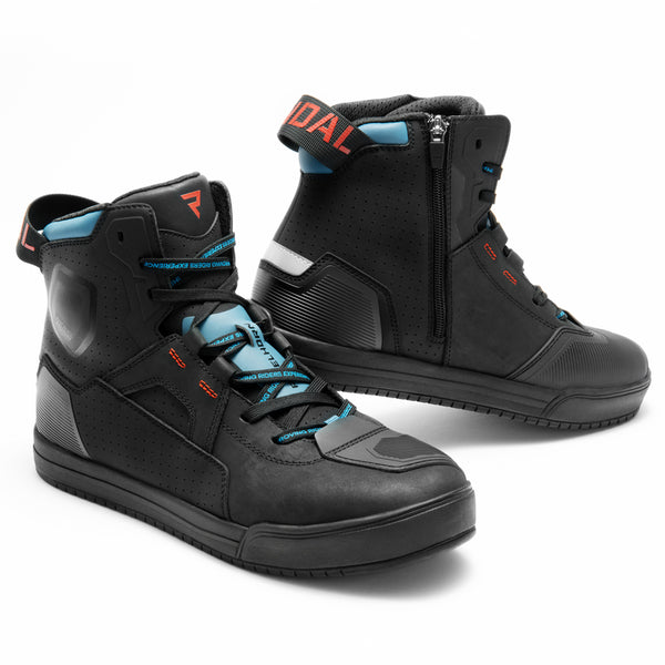 REBELHORN UNISEX MC Scarpe Vandal II Nero /Blu