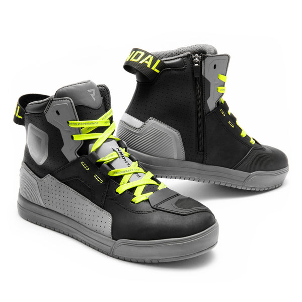 REBELHORN UNISEX MC Scarpe Vandal II Grey /FLU