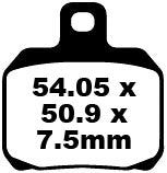 Brake pad freno EBC SFA Org Scooter SFA266