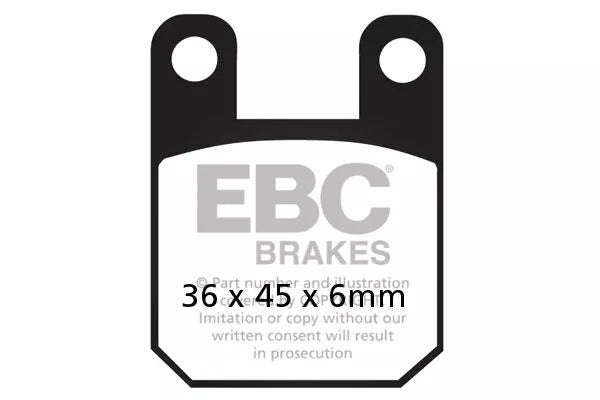 EBC BRAKE PAD CARBON SCOOTER SFAC115
