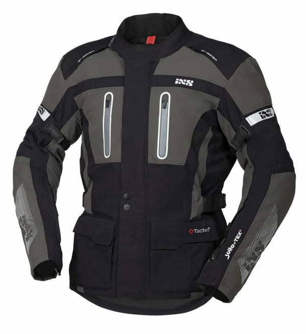 IXS TEXTILE MC GIACCHE PACORA ST Nero /Grigio