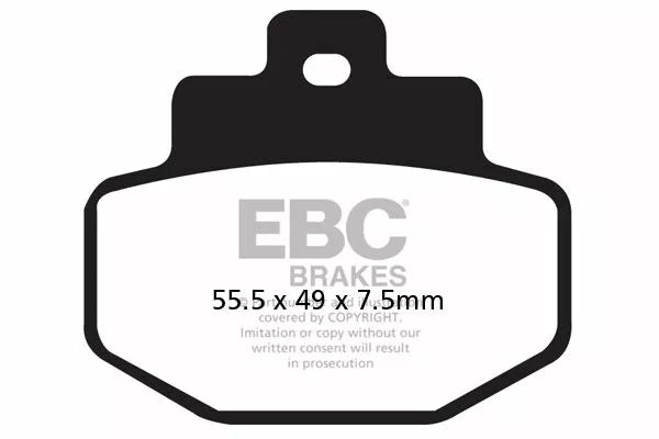 EBC BRAKE PAD CARBON SCOOTER SFAC321
