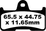 EBC Brake Pak Pad Carbon TT SORT FA344TT