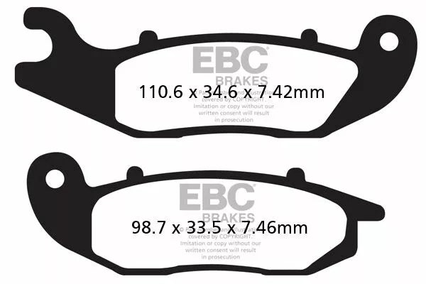 EBC Brake Pak Pad Carbon TT Dirt FA465TT