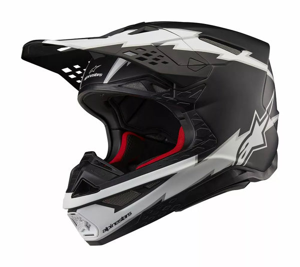 Alpinestars (MX) Casco SM10 AMP BLK/WT S 8300623-1121-S