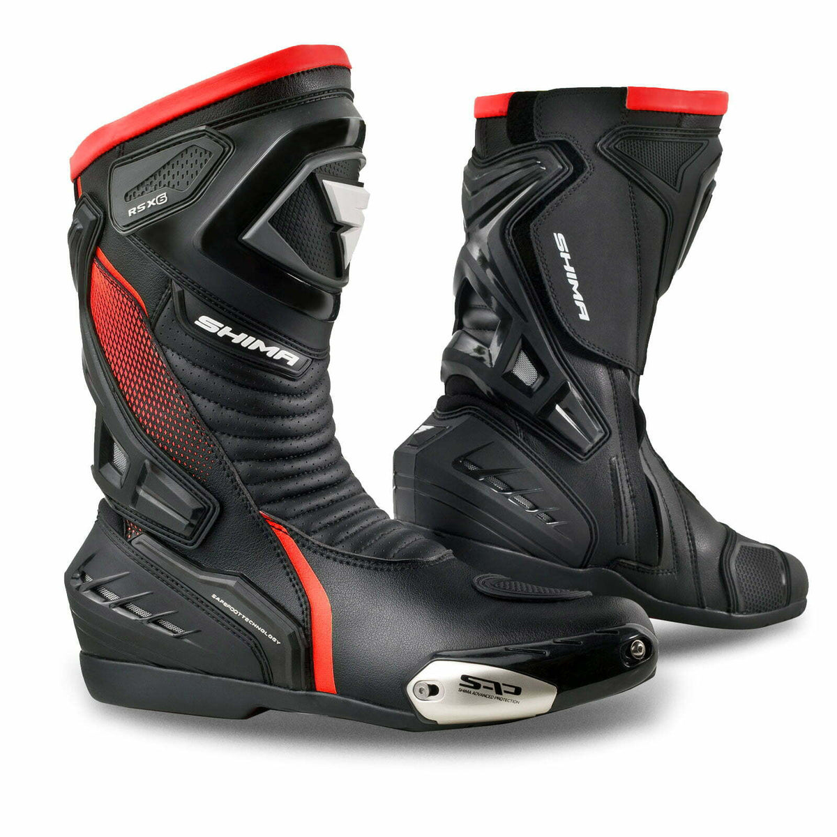 Shima Sport MC Boots RSX-6 Black /Red