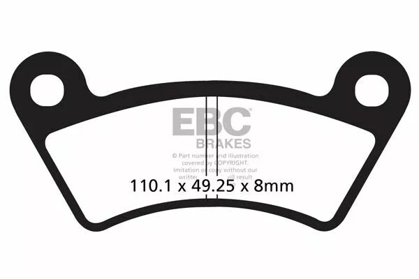 EBC Brake Pak Pad Carbon TT Dirt FA482TT