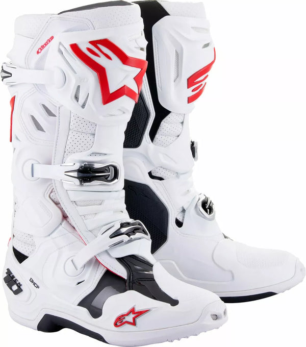 ALPINESTARS (MX) BOOT T10 S-VNT WT/RD 7 2010520-2230-7