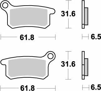 MOTO-MASTER BRAKE PAD NITRO 094621