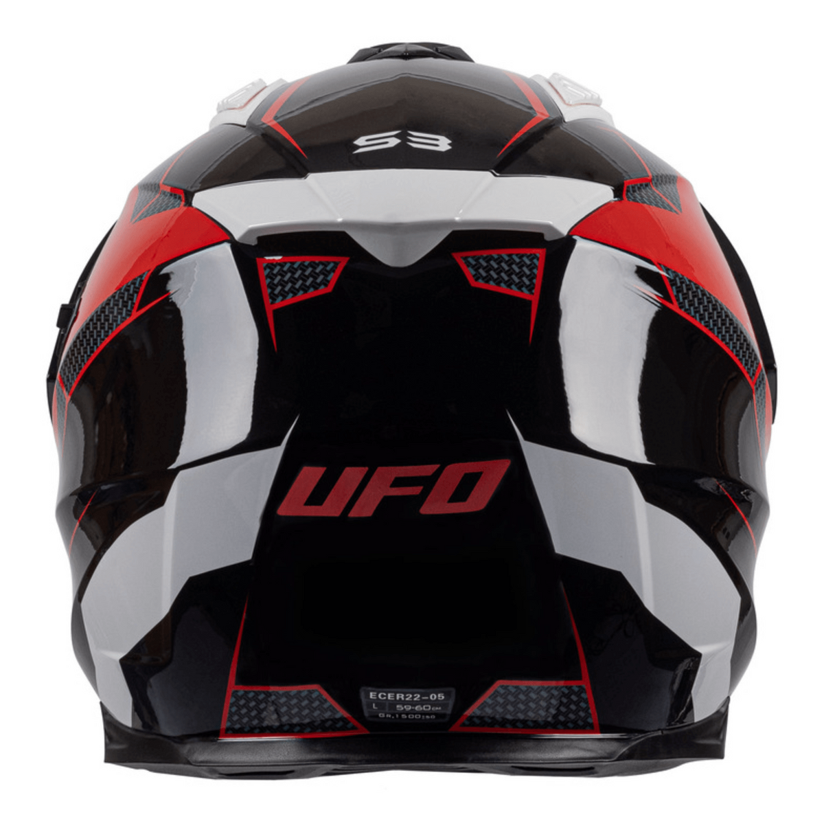 UFO AVVENTURE MC Celmetto Aries nero /rosso