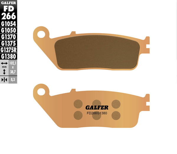 Galfer Brake Pad Pad Scooter Sinteded Scooter FD266G1380