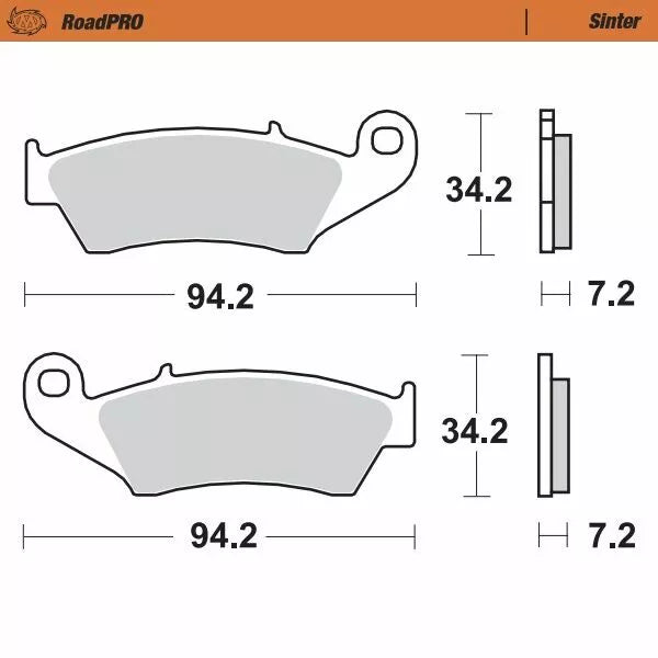 Fronte Sinter Brake Pad Paking Moto-Master 403901