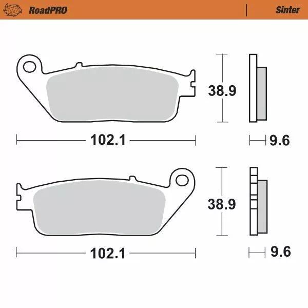 Moto-master Brake Pad Pad Sinter Front 402601