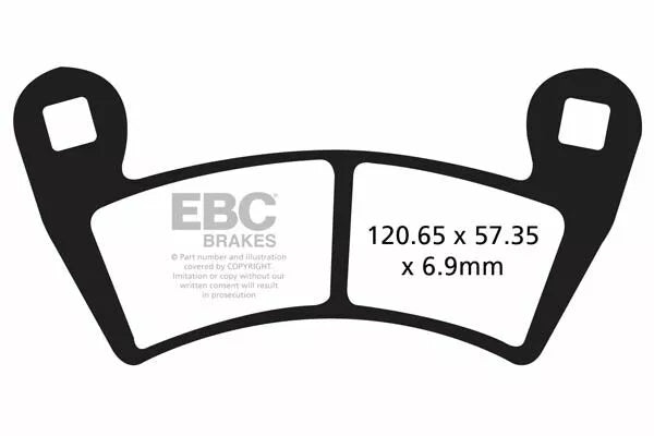 EBC Brake Pak Pad Carbon TT Dirt FA452TT