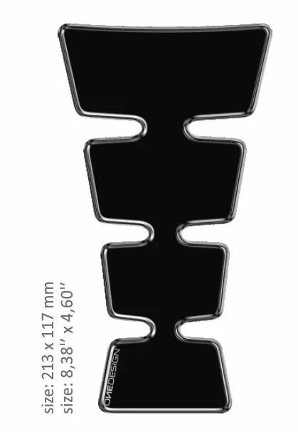 Onedesign Tank Pad uni oro forma nera cgmaxbkp