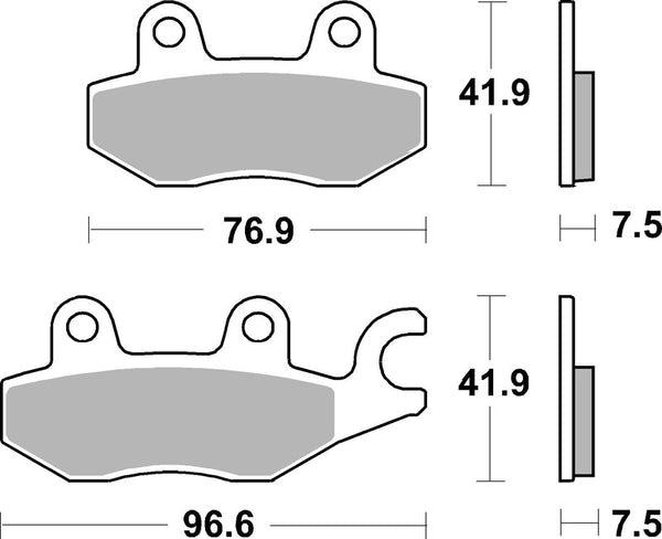Brembo Street Sinted Metal Brake Calks - 07Ka31SA 07KA31SA