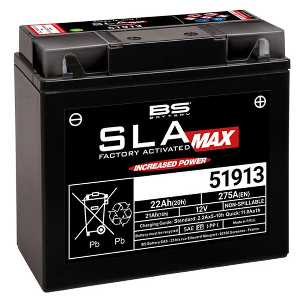 Batteria BS SLA MAX MANUTENZIONE BATTERE STAMENT -FREE Attivata - 51913