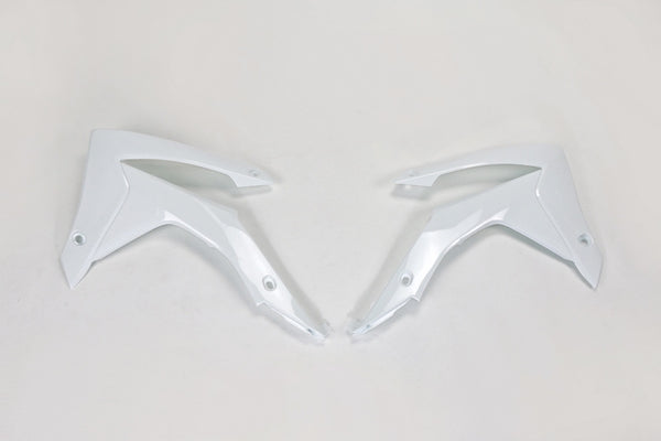 UFO Radiator Covers Honda White CRF250R/450R HO04657#041