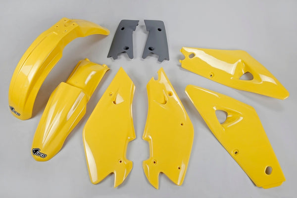 UFO Plastic Kit Oem Color Yellow/Gray Husqvarna CR125/250 Hukit600@999
