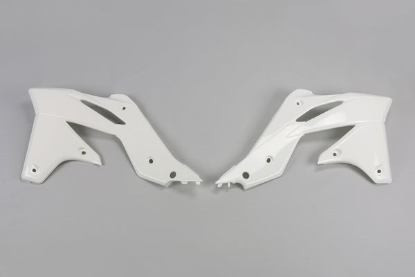 UFO Radiator Covers White Kawasaki KX250F KA04725#047