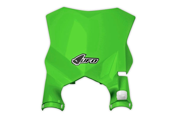 UFO Stadium Front Number Plate Green Kawasaki KX250F/450F KA04746#026