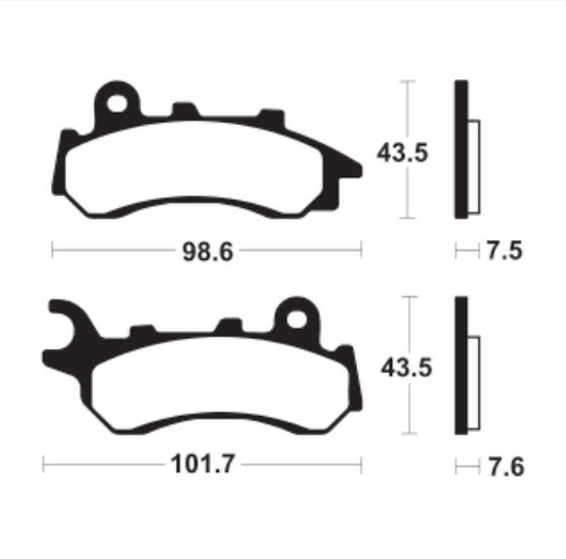 TECNIUM ORGANIC BRAKE PASS - ME464 (per Nissin Caliper) 1090542