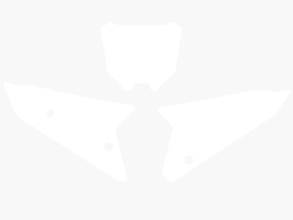 Adesivi a piastre di nero Honda White CRF450 3147/000005