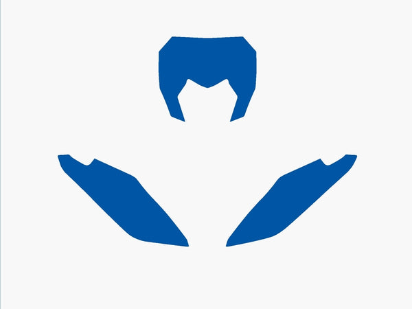 Adesivi a piastra nera Blu Fantic XX 3F00/000007