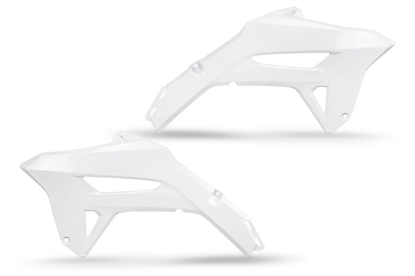 UFO Radiator Covers Honda White CRF450R HO05605#041