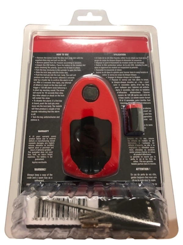 Vector The Max Alarm Disc Lock (120dB) - Ø14mm - SRA certificato VE50BDA