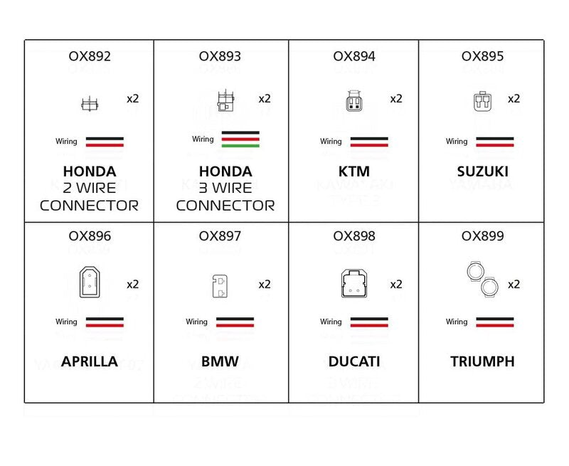 Cavo adattatore indicatore di Oxford - connettore Honda 2 Wire OX892