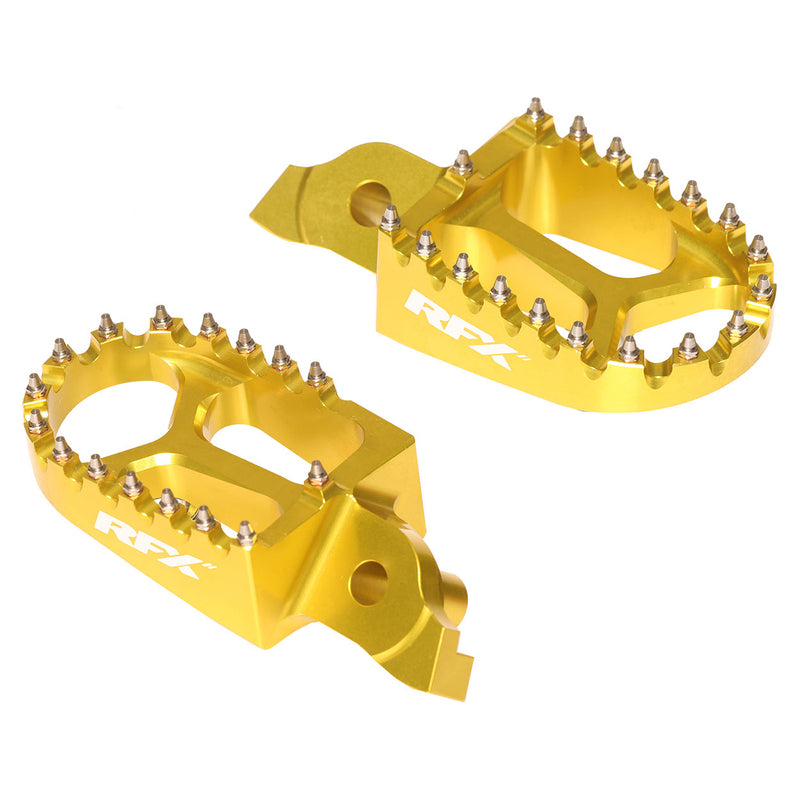 RFX Pro Footrests (Gul) - Suzuki RMZ250/450