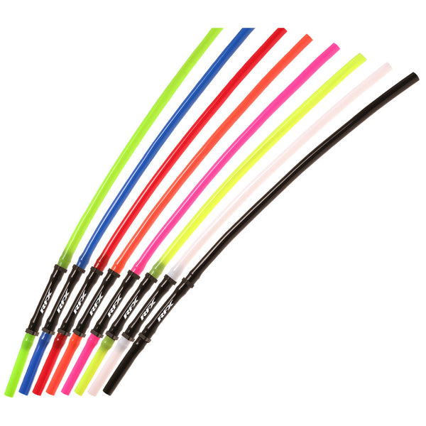 Tubo di sfiato della gara RFX - Valvola a 1 via Long Pipe Inc (nero) 5 pezzi FXVT2000055BK