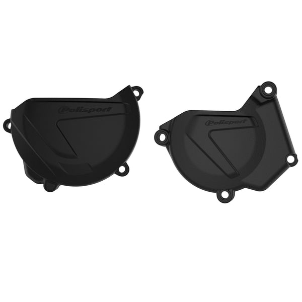 Protezione della frizione del porto di polizia e della copertura di accensione -set nero - Yamaha YZ250 90939