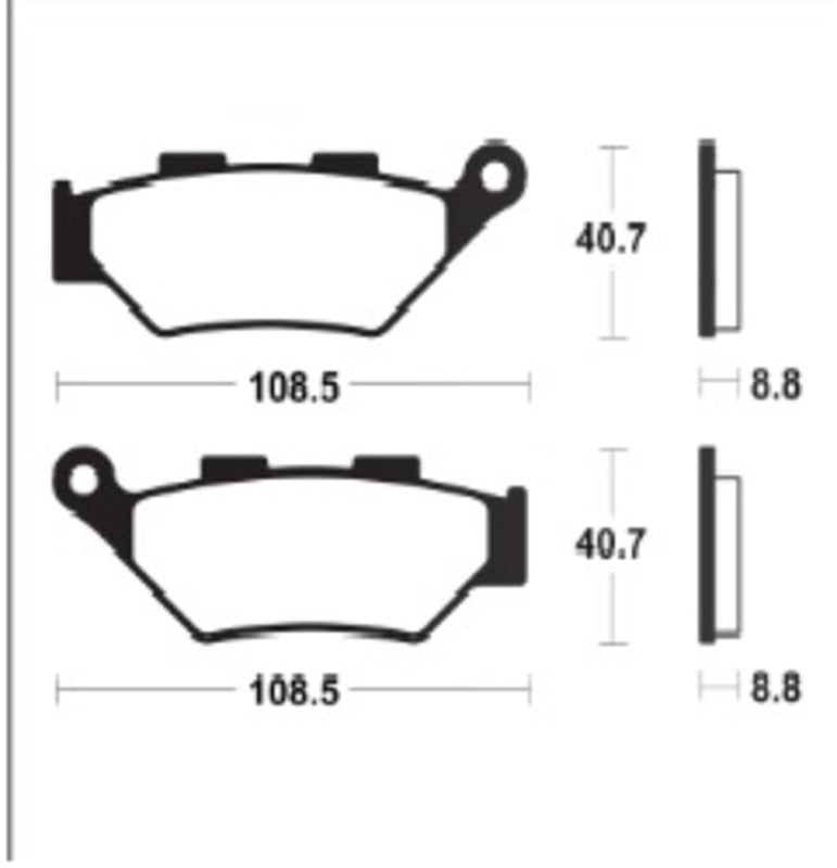 Pastiglie dei freni in metallo sinterizzato con tecnium - MF483 1122849