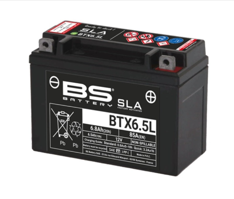 BS BATTERE SLA SLA Manutenzione della batteria Attivata in fabbrica - BTX6.5L